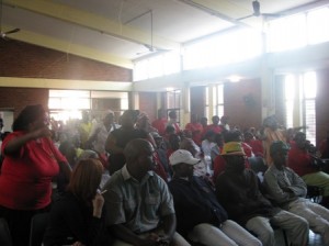 Abahlali baseMjondolo organising meeting