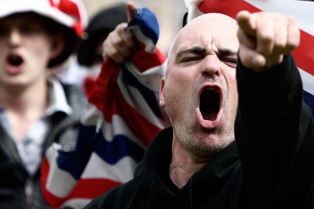 The English Defence League Hold City Centre Demonstration