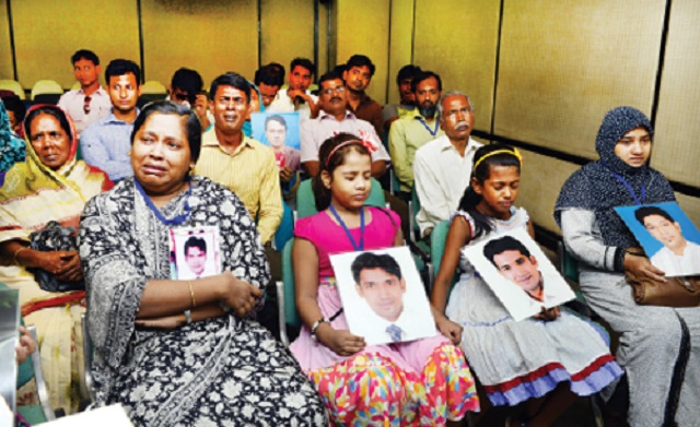 The missing picture at the Guardian: Families of the victims of state crimes, resulting from enforced disappearances and extrajudicial killings in Bangladesh. Dhaka, September 2014.