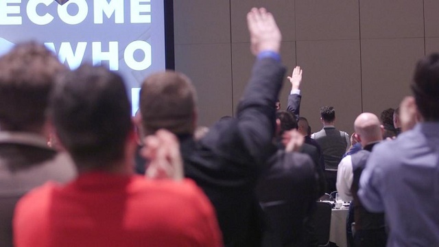 Trump supporters giving nazi salutes at a rally last week.