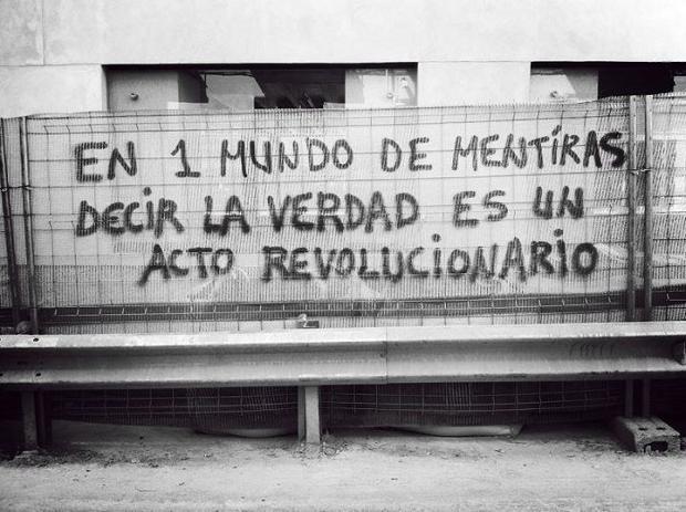 decir la verdad es Revolucionario